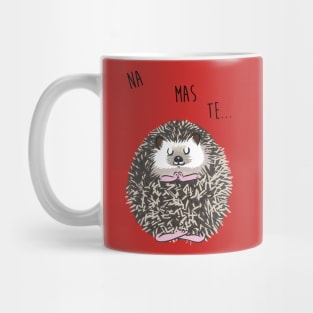 Namaste hedgehog Mug